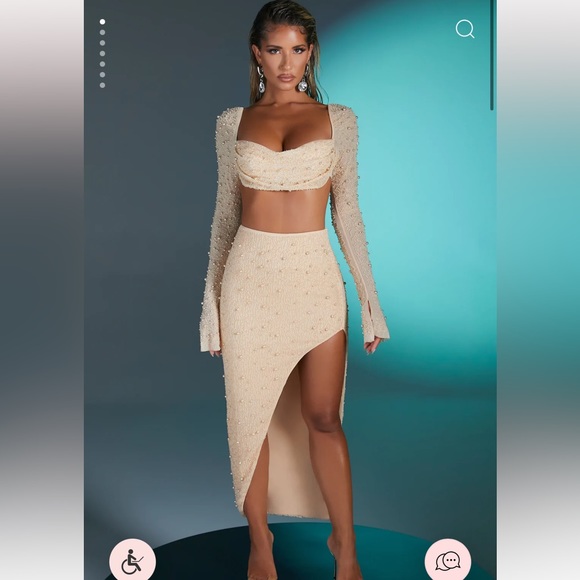 ❌SOLD ❌Oh Polly Bordeaux Skirt & La Desirade Top - Picture 6 of 6